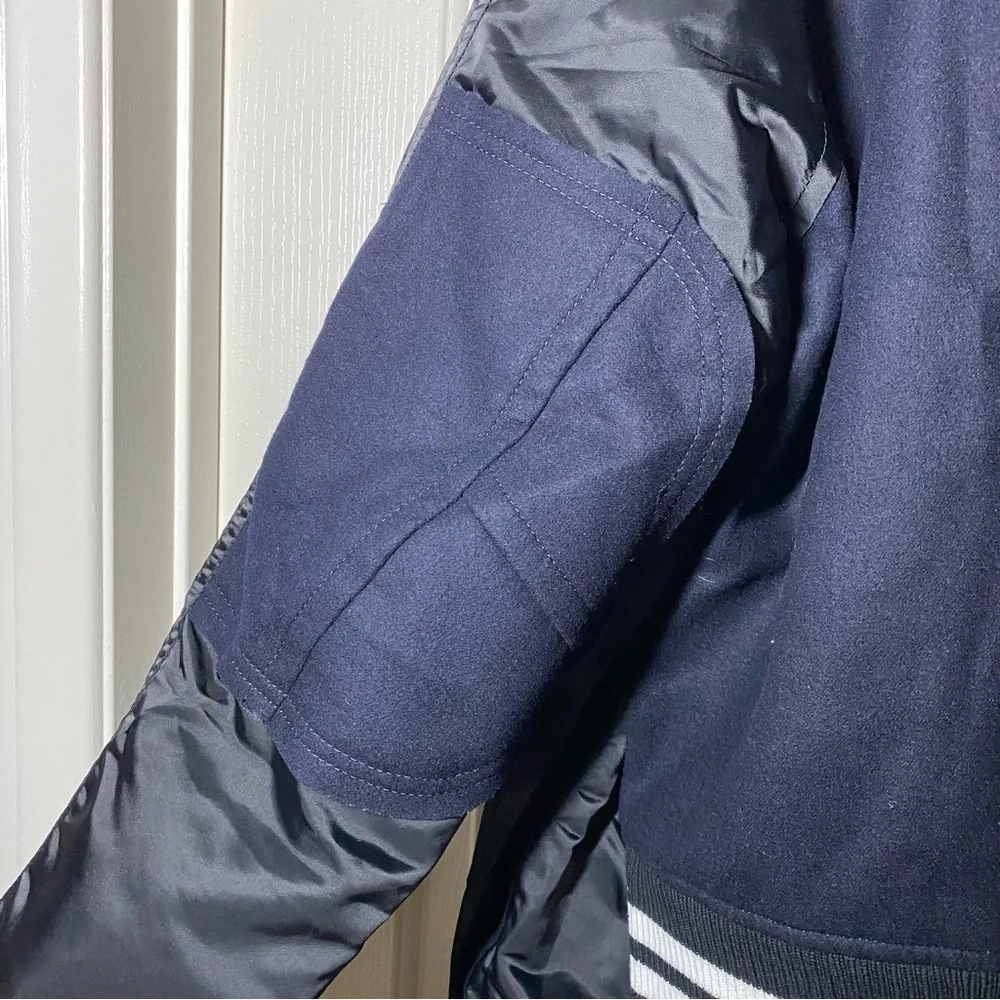 Sacai 21AW Switched Docking Bomber Coat Wool Nylon 21-02622M Men’s Size 1 Small